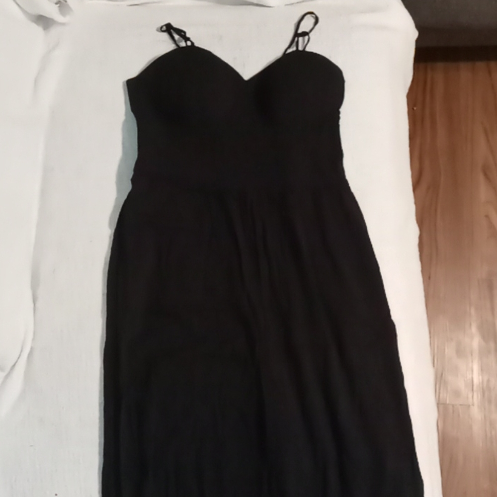 Black strappy romper